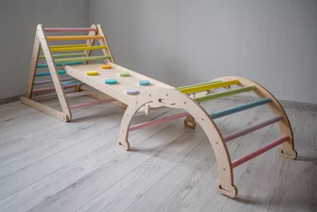 Kletterdreieck Pastell Regenbogen faltbares Dreieck Leiter | Etsy