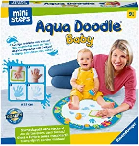 Ravensburger ministeps 4181 Aqua Doodle Baby - Fleckenfreies Stempeln mit Wasser - Erstes Stempelset für Babys ab 9 Monaten - Mit magischer Stoffmatte: Amazon.de: Spielzeug