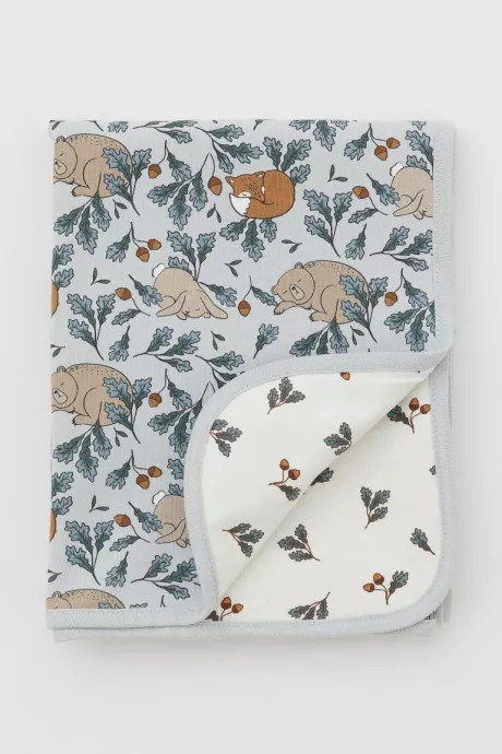 Babydecke aus Jersey - Helltürkis/Tiere - Home All | H&M DE