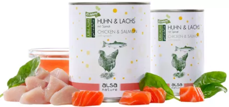 alsa-nature Nassfutter Huhn & Lachs - alsa-hundewelt
