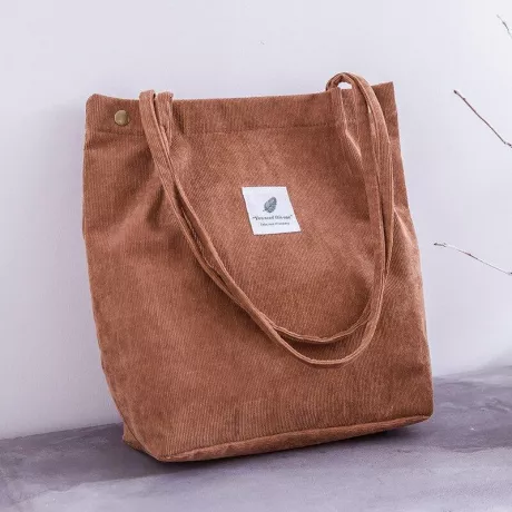 Ecobag Veludo Marrom