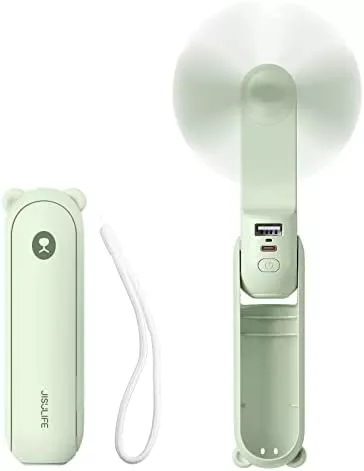 JISULIFE 3-in1 : Ventilator, power Bank, Taschenlampe