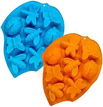 CNYMANY 8-Cavity Insect Muffin Mould Kitchen Pastry Baking Mould for Fat Bomb Praline Cupcake Soap Candle - Blue, Orange Pack of 2 : Amazon.de: Home & Kitchen