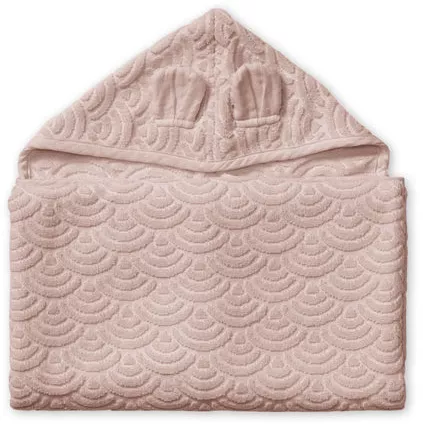 Kapuzenhandtuch mit Öhrchen, Junior - GOTS Dusty Rose – camcamcopenhagen.de