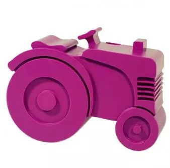 Blafre madkasse med traktor i lilla|Kitchen4kids