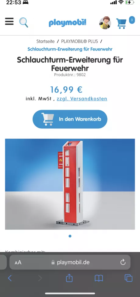 Playmobil Schlauchturm