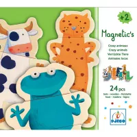Djeco Magnet Legespiel Crazy Tiere 2+ | Kinderspiele ab 2 + | Djeco Spiele | SPIELZEUG | Kidz-Biz