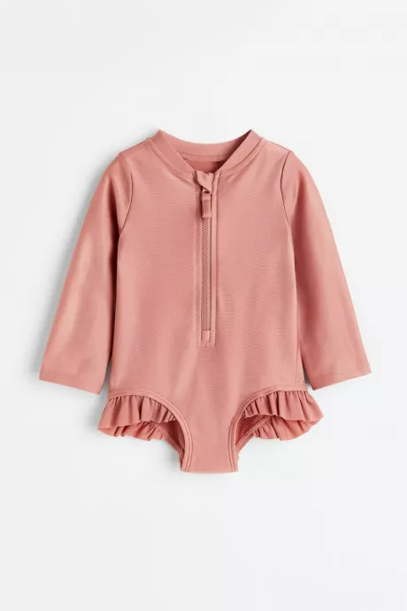 Badeanzug mit Langarm - Old rose - Kids | H&M AT