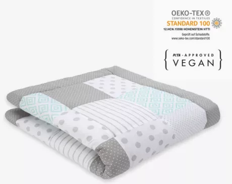 Krabbeldecke | Patchwork Mint von emma & noah