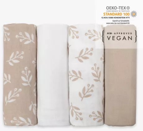 Mullwindeln Baby 4er | Floral Sand | 29,95€