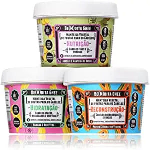 Kit Lola Cosmetics Cronograma Capilar Be(m) dita Ghee (3 Produtos) | Amazon.com.br