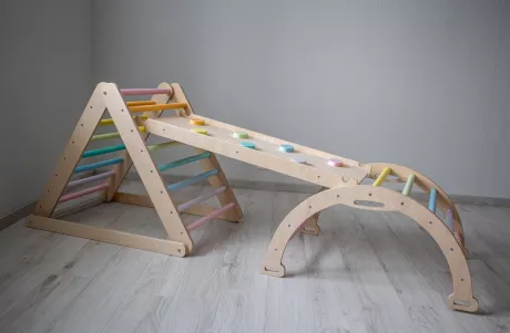 Kletterdreieck Pastellregenbogen faltbares Dreieck - Etsy.de