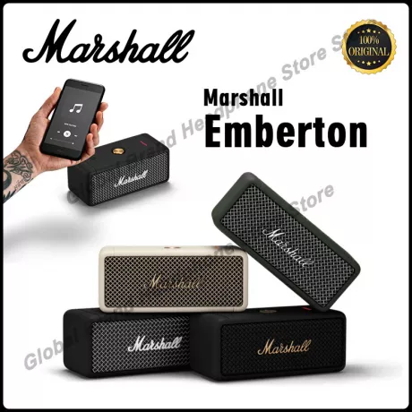 Original MARSHALL EMBERTON Speaker Sem Fio Bluetooth Speaker Portátil Ao Ar Livre IPX7 À Prova D 'Água Sports Speaker Estéreo Baixo Som| | - AliExpress