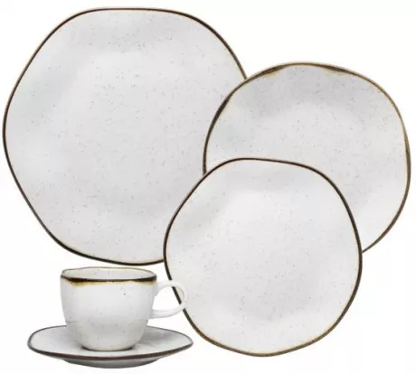 Jogo de Jantar Ryo Maresia Oxford 30 Peças Porcelana - Aparelho de Jantar - Magazine Luiza