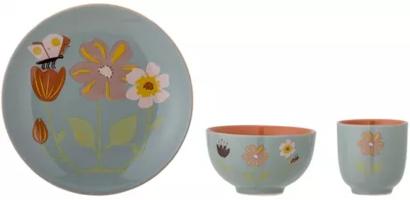 Meadow Kindergeschirr Steingut 3 Teile | Bloomingville → NordicNest.de