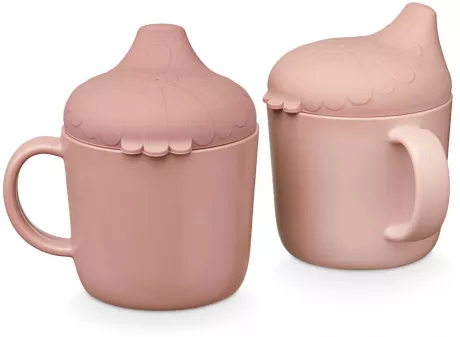 Blumen-Trinkbecher, 2er-Pack - Rosa Mix – camcamcopenhagen.de