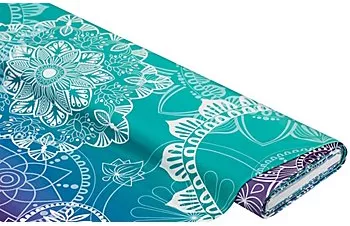 Albstoffe Funktionsjersey "Performance – Aqua Circles" by Hamburger Liebe, lila/grün online kaufen | buttinette Bastelshop