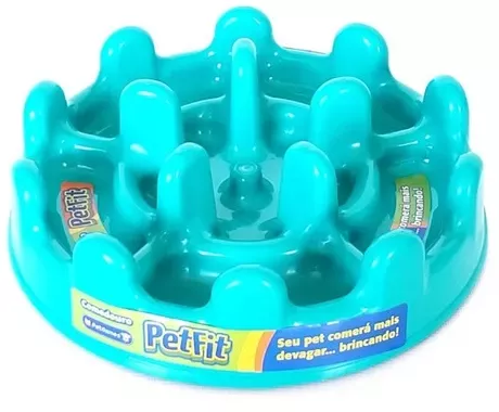 Comedouro Lento Petfit Grande Pet Games Verde Para Cachorro Cor Verde Agua | Parcelamento sem juros