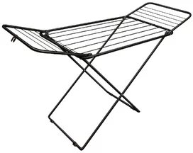 Varal de Chão com Abas Aço Preto Lugano Secalux 123x56x88 | Leroy Merlin