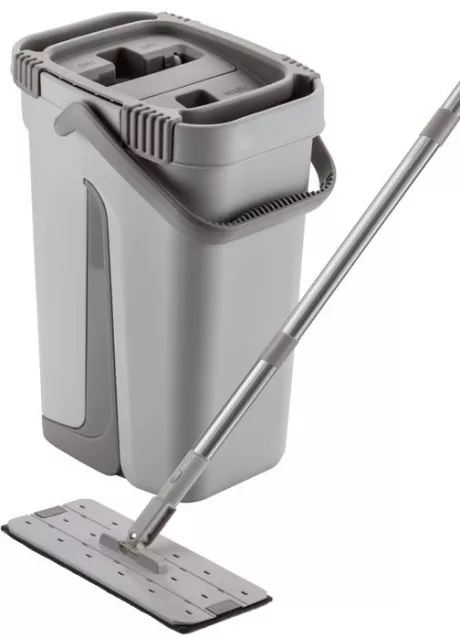 Mop Flat Lava e Seca com Refil Extra de Microfibra