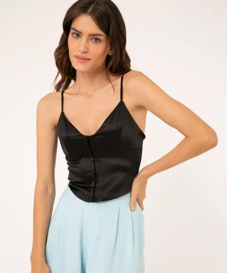 Cropped preto