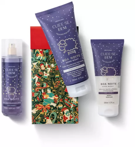 Kit Presente Natal Cuide-se Bem Boa Noite (3 itens) | O Boticário