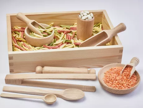 10-teilige hölzerne sensorische Behälter-Werkzeuge, Montessori-Tablett, sensorische Behälter-Kit, Transferarbeit, Kinder-Holzschaufeln, sensorische Tisch, kreative Spielwerkzeuge - Etsy.de