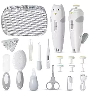 Lictin Baby Nagelfeile Elektrisch, Elektrische Nagelfeile mit 6 Schleifkopf, 26 in 1 Baby Nagelset mit LED Licht, Nagelpflegeset Elektrisch für Babys, Kleinkind, Erwachsene, USB Laden : Amazon.de: Baby