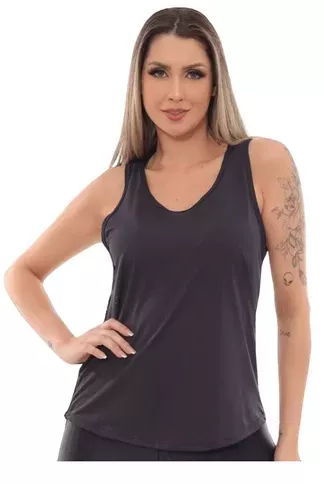Regata Feminina Preta Dry Fit | MercadoLivre