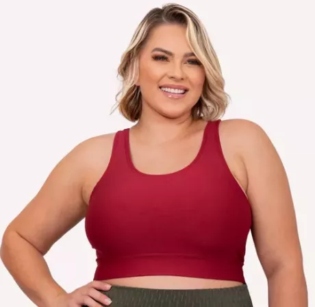 Top Plus Size Fitness Feminino Sem Bojo P/ Academia Premium | MercadoLivre