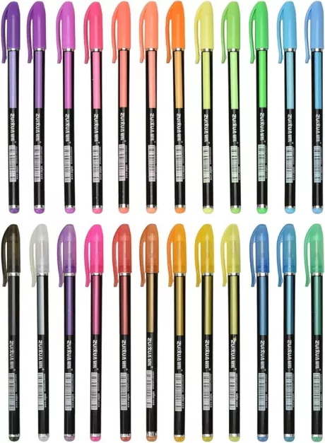 Pretop Gelstifte Set | Gelschreiber | Multicolor Gel Stift Set Inklusive Metallic, Glitzer, Neon, waterchalk für Künsterbedarf, Erwachsene Malbücher, Zeichnen, Skizzieren, basteln usw : Amazon.de: Bürobedarf & Schreibwaren