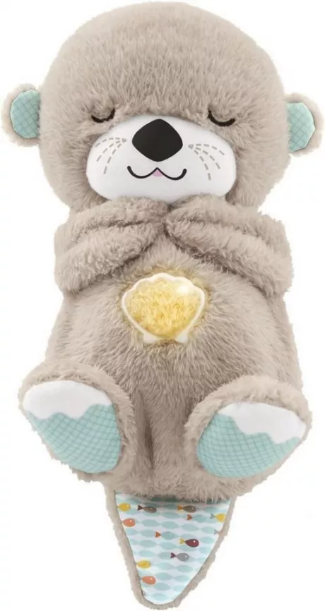 Fisher-Price® Tierkuscheltier Schlummerotter, Beruhigungskissen mit Funktion, Schlafhilfe Baby, Schlummer Otter, Babies, Plüschtiere Kuscheltiere, Kinder (1-tlg), Kuschelig weicher Stoff; Maschinenwaschbar (ohne die elektronische Einheit)