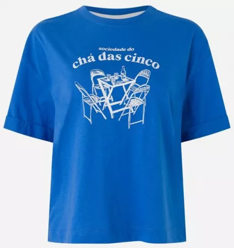 camiseta em algodão