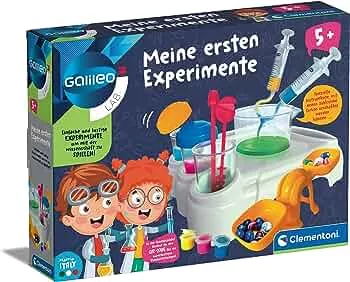Clementoni Galileo Lab – Meine ersten Experimente, spannende Versuche für Vorschulkinder, Experimentieren mit Farben, Gewichten & Maßen, für kleine Forscher ab 5 Jahren von Clementoni 59266: Amazon.de: Spielzeug