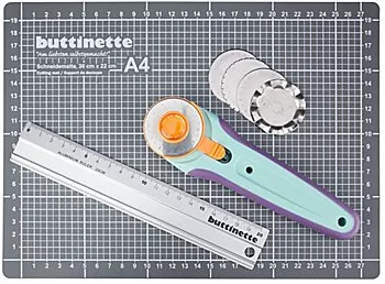 buttinette Schneide-Set mit Schneidematte und Rollschneider, 30 x 22 cm online kaufen | buttinette Bastelshop