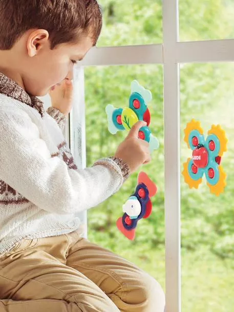 Ludi 3er-Set Greifspielzeuge Baby Spinner LUDI in mehrfarbig