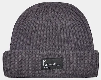 Karl Kani KA223-008-14 Signature Fisherman Beanie anthracite | DEFSHOP | 125801