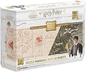 Quebra-Cabeça Panorâmico Harry Potter - Brilha no Escuro 500 peças | Amazon.com.br
