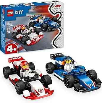 LEGO City F1 Williams Racing und Haas F1 Rennautos - Formel 1 Spielzeug mit baubaren Autos und 2 Rennfahrer Minifiguren - Kleine Geschenkideen für Jungen und Mädchen ab 4 Jahren 60464: Amazon.de: Spielzeug