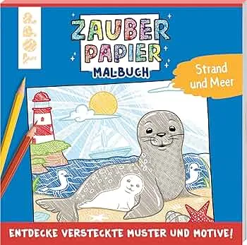 Zauberpapier Malbuch Strand und Meer
