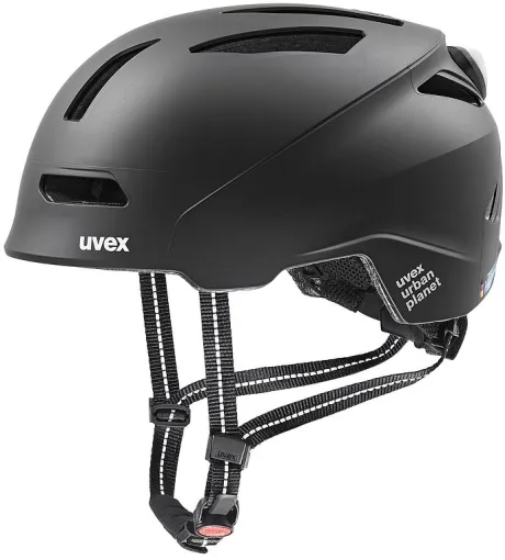 uvex urban planet LED black matt | Fahrradhelme | uvex sports