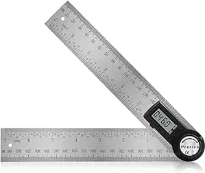 Preciva Winkelmesser, Preciva Digital Winkelschmiege mit Feststellfunktion, Messbereich: 000.0°~999.9°, Lineal aus Edelstahl für Holzarbeiten, Heimarbeit - 400 mm/ 14 Zoll : Amazon.de: Gewerbe, Industrie & Wissenschaft