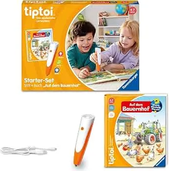 Ravensburger tiptoi Starter-Set 00114: Stift und Bauernhof-Buch - Lernsystem für Kinder ab 4 Jahren: Amazon.de: Spielzeug