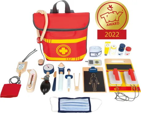 Notarztrucksack für Kinder | small foot Holzspielzeug