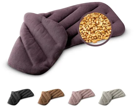 LESCHI XXL Körnerkissen für Mikrowelle (50x20 cm), 100% Bio Baumwolle und Bio Weizen, 8 Kammer Wärmekissen, Lila, anschmiegsames Getreidekissen ideal als Wärmespender für Bauch Rücken Nacken Schulter : Amazon.de: Drogerie & Körperpflege