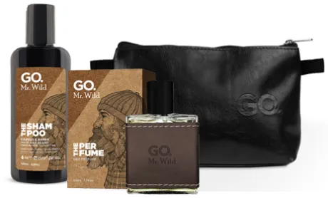 Kit Necessaire Perfume + Shampoo Mr Wild GO Man - Loja da GO