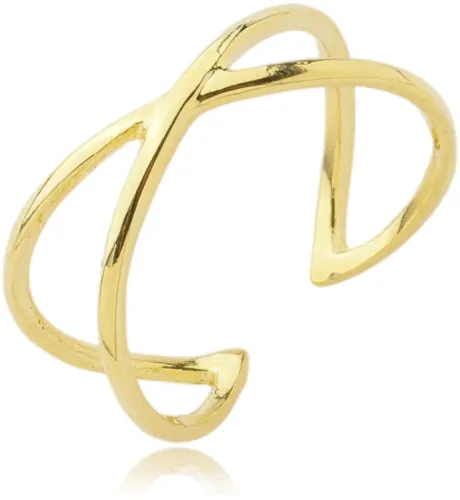 ANEL X REGULÁVEL DOURADO