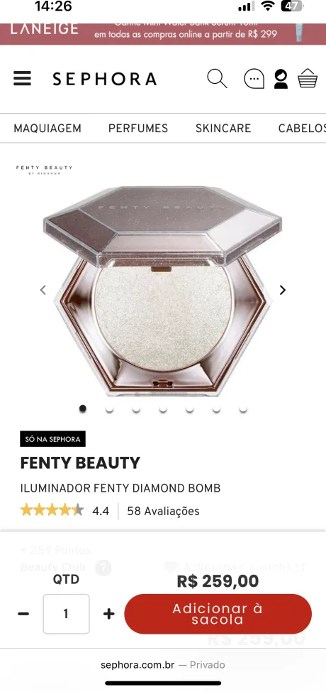 Iluminador Fenty beauty