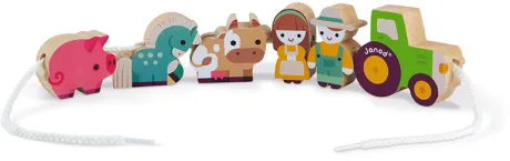 Fädelspiel Bauernhof (Holz) : Handhabung und Stapelspiele Janod - J05315 - Handhabung und Stapelspiele - Janod