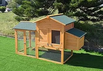 Mucola Hühnerstall mit Auslauf für 4-6 Hühner 168x75x103cm Hühnerhaus | inkl. Nistkasten mit Deckelhalterung | Kleintierstall aus Holz Hühnervoliere : Amazon.de: Gewerbe, Industrie & Wissenschaft